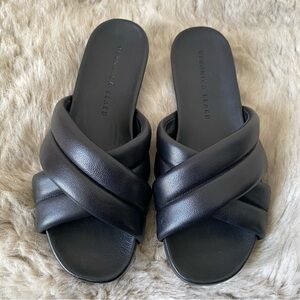 EUC Veronica Beard Elise Black Women's Slide Sandals